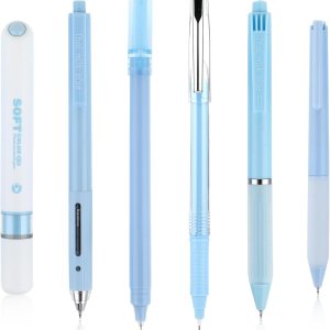 6 bolígrafos estéticos con resaltador, bolígrafos retráctiles de tinta de gel de 0.020 in, bonitos bolígrafos de tinta negra, bolígrafos de 6 bolígrafos estéticos con resaltador, bolígrafos retráctiles de tinta de gel de 0.020 in, bonitos bolígrafos de tinta negra, bolígrafos de