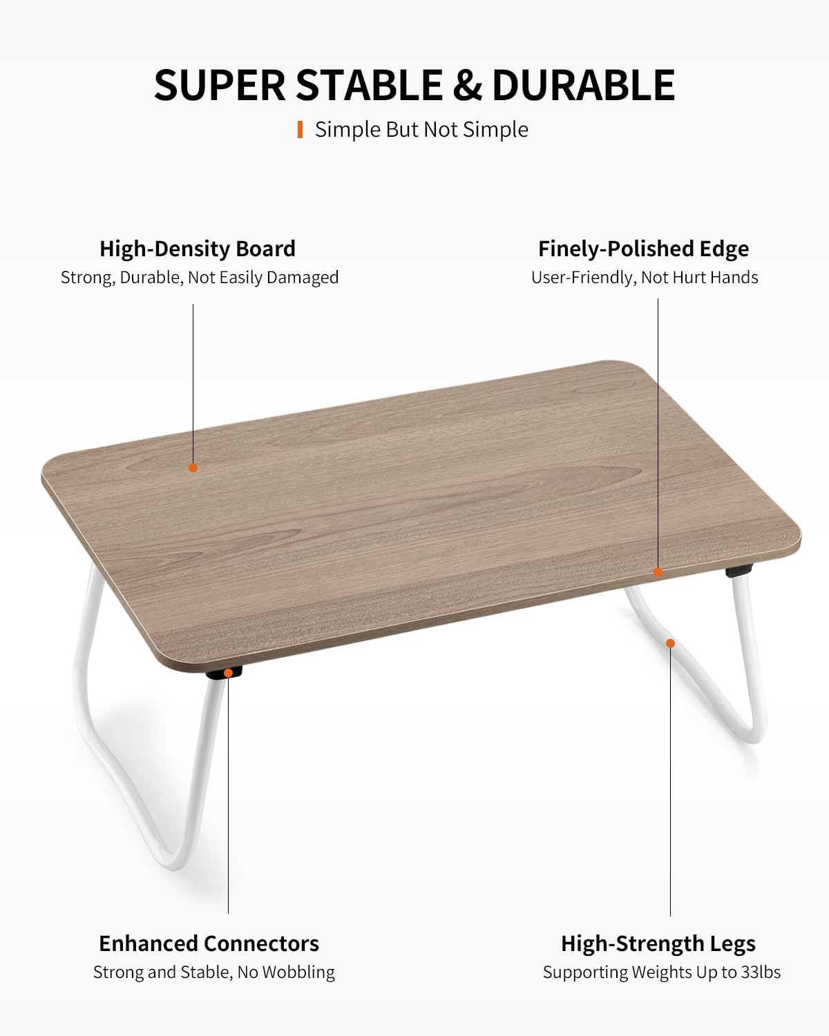 Escritorio plegable para laptop, mesa de cama portátil, mesa de desayuno ligera, soporte para laptop, mini mesa para trabajar, escribir, dibujar,