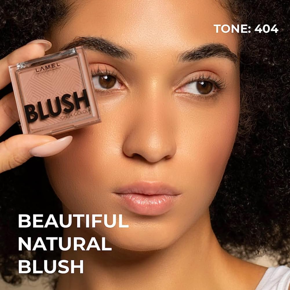 Lamel Blush Cheek Taupe Color Mini – Polvo natural, ligero, suave y mezclable – Mejora y define formas y características – Sombreado y contorno – 4
