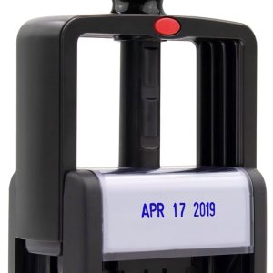 ZIGEL Sello de fecha autoentintado estilo resistente, tamaño profesional de fecha grande (LD56), tinta azul ZIGEL Sello de fecha autoentintado estilo resistente, tamaño profesional de fecha grande (LD56), tinta azul