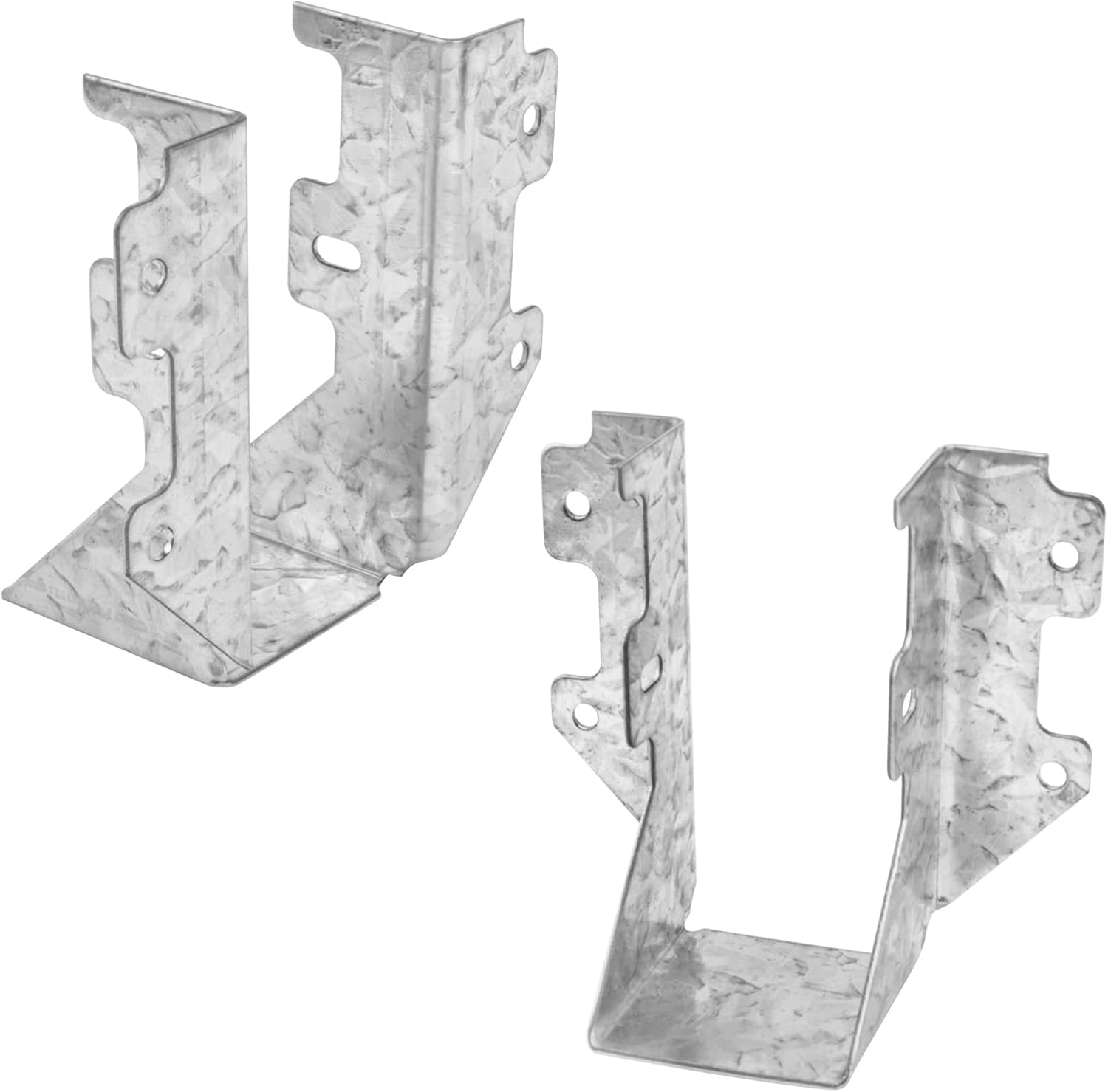 Colgador de vigas para vigas, conectores estructurales para montaje frontal, 2 x 4 de montaje en la cara de 2 x 4, calibre 18, acabado galvanizado