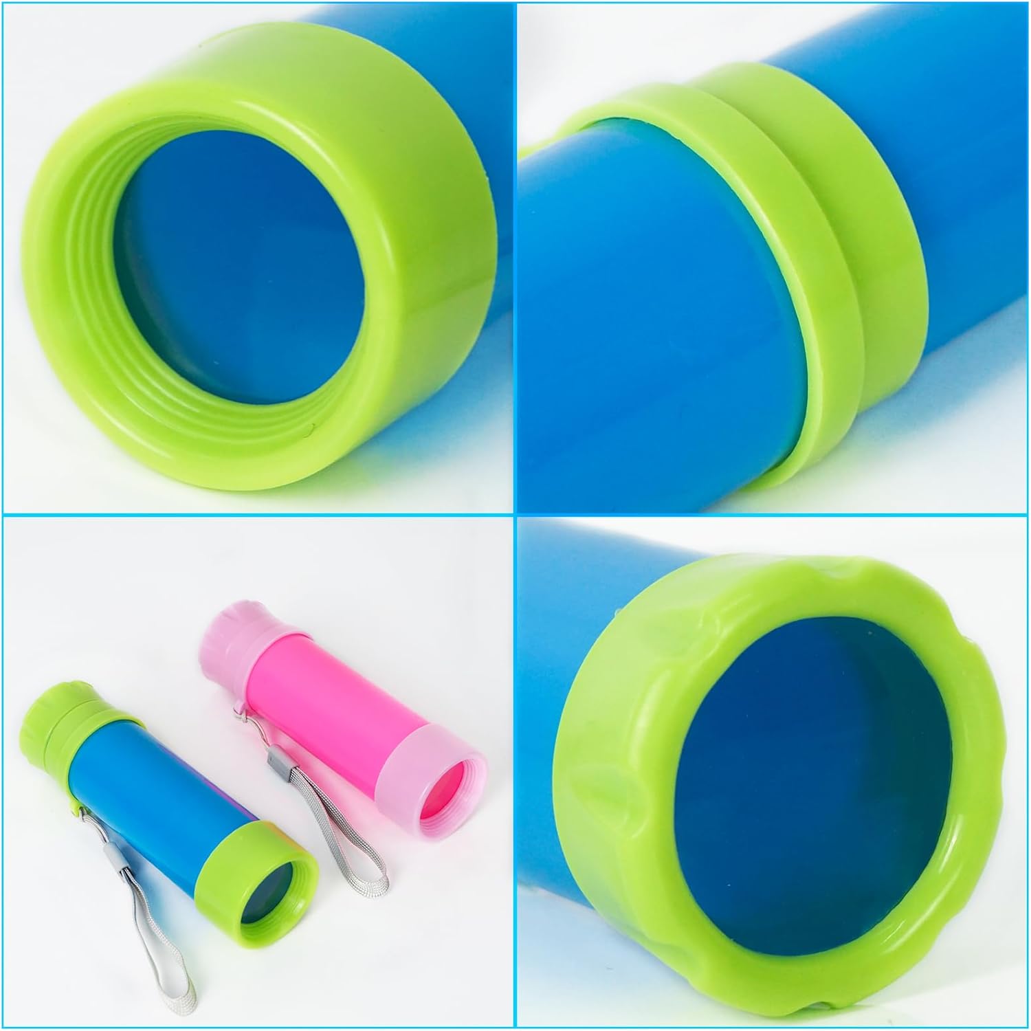 Luwint Telescopio de bolsillo de juguete para niños, paquete de 2 telescopios piratas portátiles, juguetes monoculares de ciencia retráctil, juguete