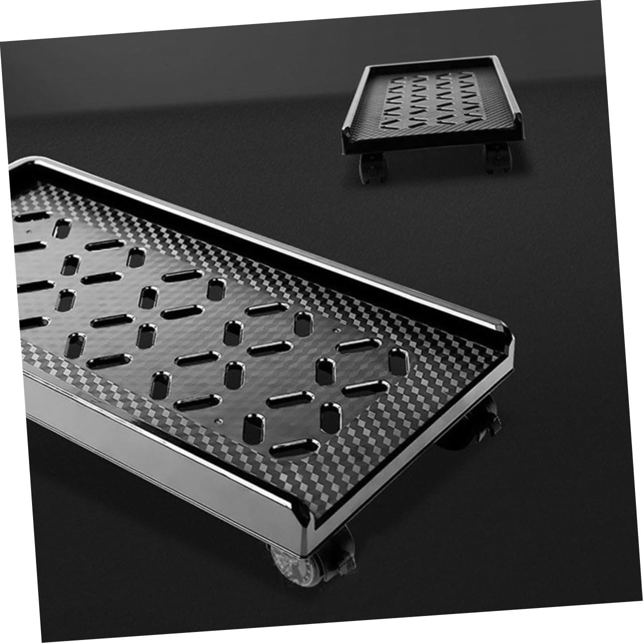 COOPHYA Base de computadora con ruedas, soporte de computadora para torre de escritorio, soporte de polea de CPU, carrito de computadora, soporte de