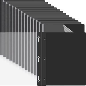 Teling 150 portadas de informes de plástico con 3 puntas, carpeta frontal transparente de currículum vitae para informes comerciales, carpetas de Teling 150 portadas de informes de plástico con 3 puntas, carpeta frontal transparente de currículum vitae para informes comerciales, carpetas de