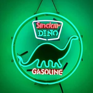 Sinclair – Letrero de neón de dinosaurio para paredes, de cristal real, para bar, cueva de hombre, garaje, pub, club, sala de juegos, restaurante, Sinclair – Letrero de neón de dinosaurio para paredes, de cristal real, para bar, cueva de hombre, garaje, pub, club, sala de juegos, restaurante,