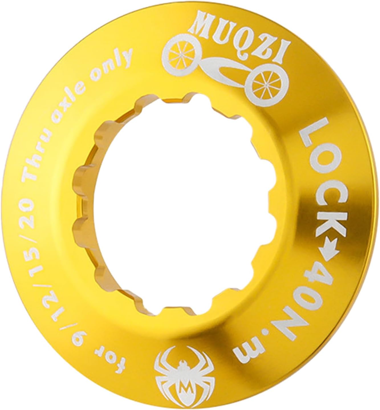 Centerlock Anillos de bloqueo de rotor Bujes de bicicleta Cerradura central Cerradura central Bloqueo de ruedas Ejes de cilindros Anillos de bloqueo