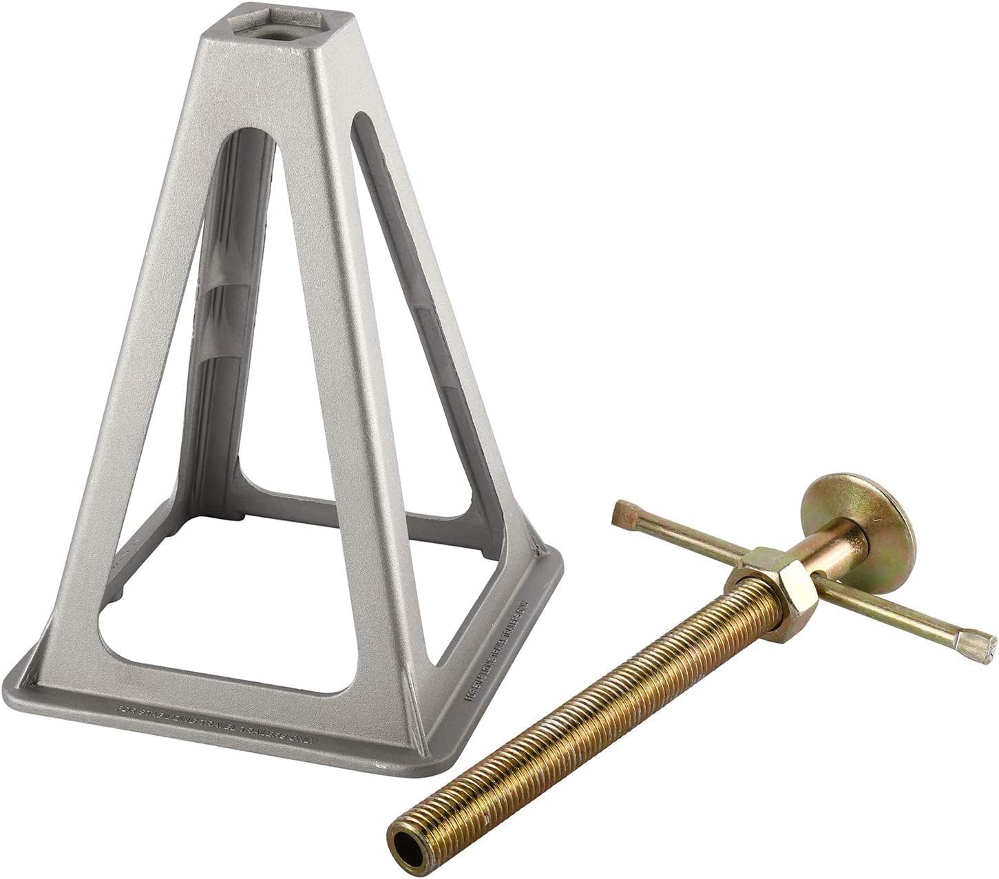 Yaegoo Paquete de 2 gatos estabilizadores para caravana, gatos estabilizadores de aluminio, bloques de nivelación para remolque, cámper, autocaravana