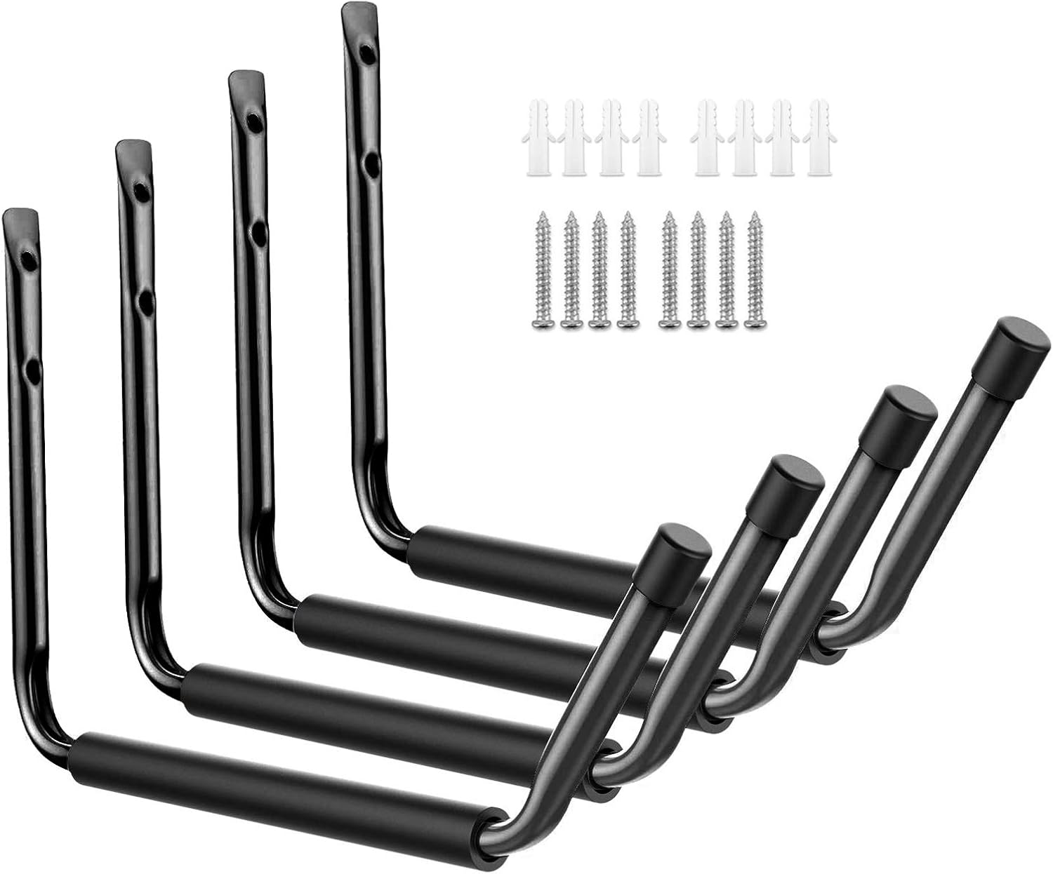 Colgador de ganchos de almacenamiento de kayak para interiores de garaje resistente, soporte para colgar en la pared para canoa, tabla de surf,