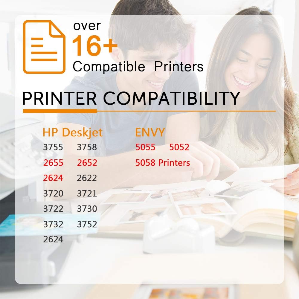 Inktopia Repuesto remanufacturado para cartuchos de tinta HP 65 65XL N9K04AN, chip actualizado de alto rendimiento, trabajo con impresora HP Envy