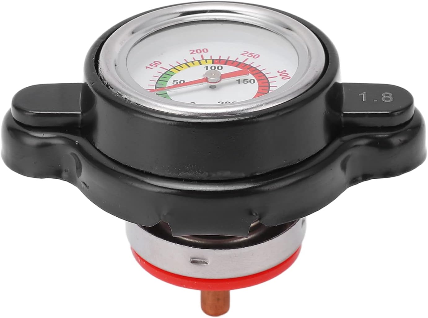 Tapa de radiador de alta presión de alta presión 1638630001, 1.8 Bar 1638630001 Indicador de temperatura de tapa de radiador de alta precisión para