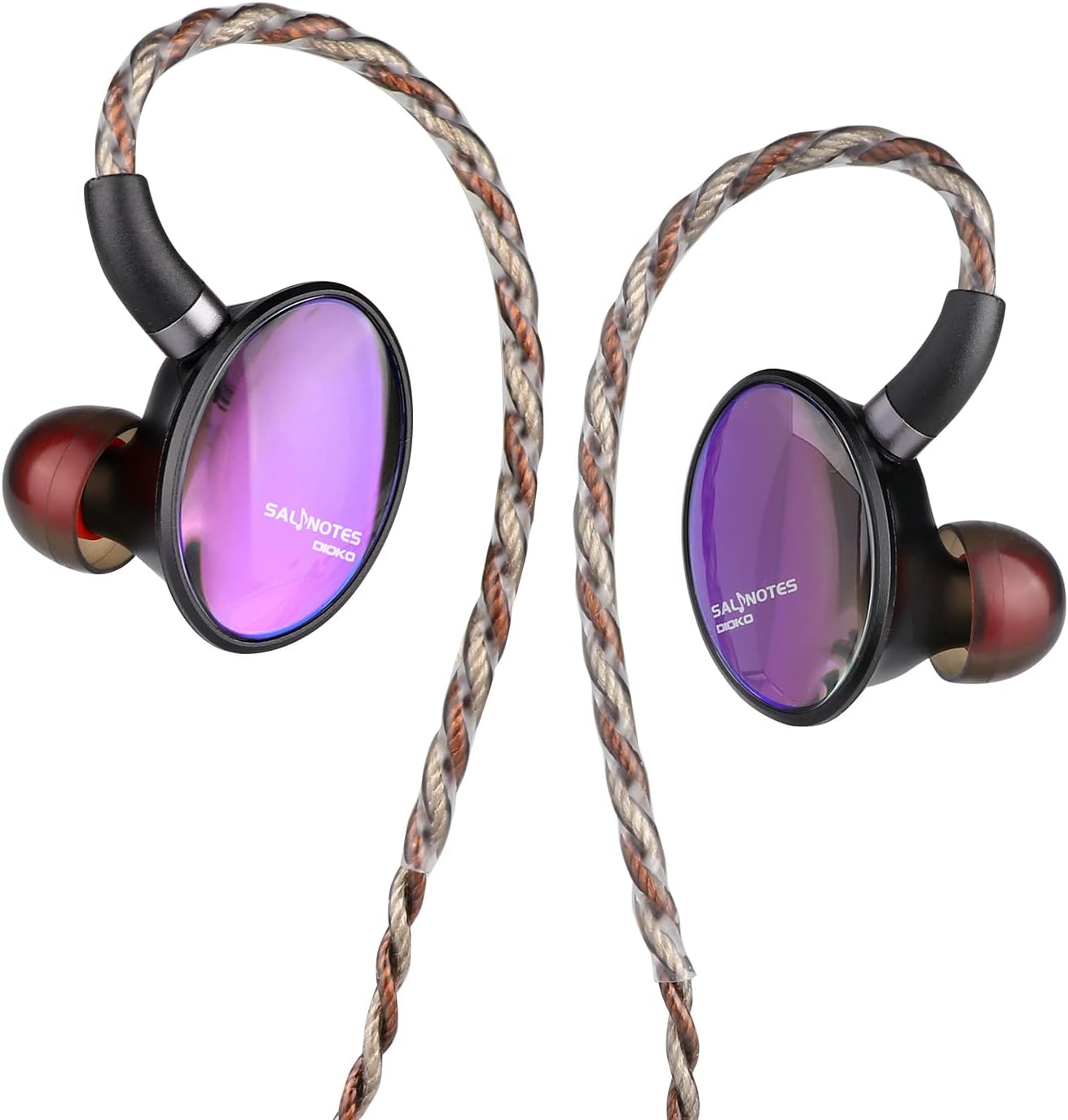 7Hz x Crinacle Salnotes Dioko HiFi 0.575 in controlador de diafragma planar en el oído auriculares IEMs con caja de aluminio CNC de grado de