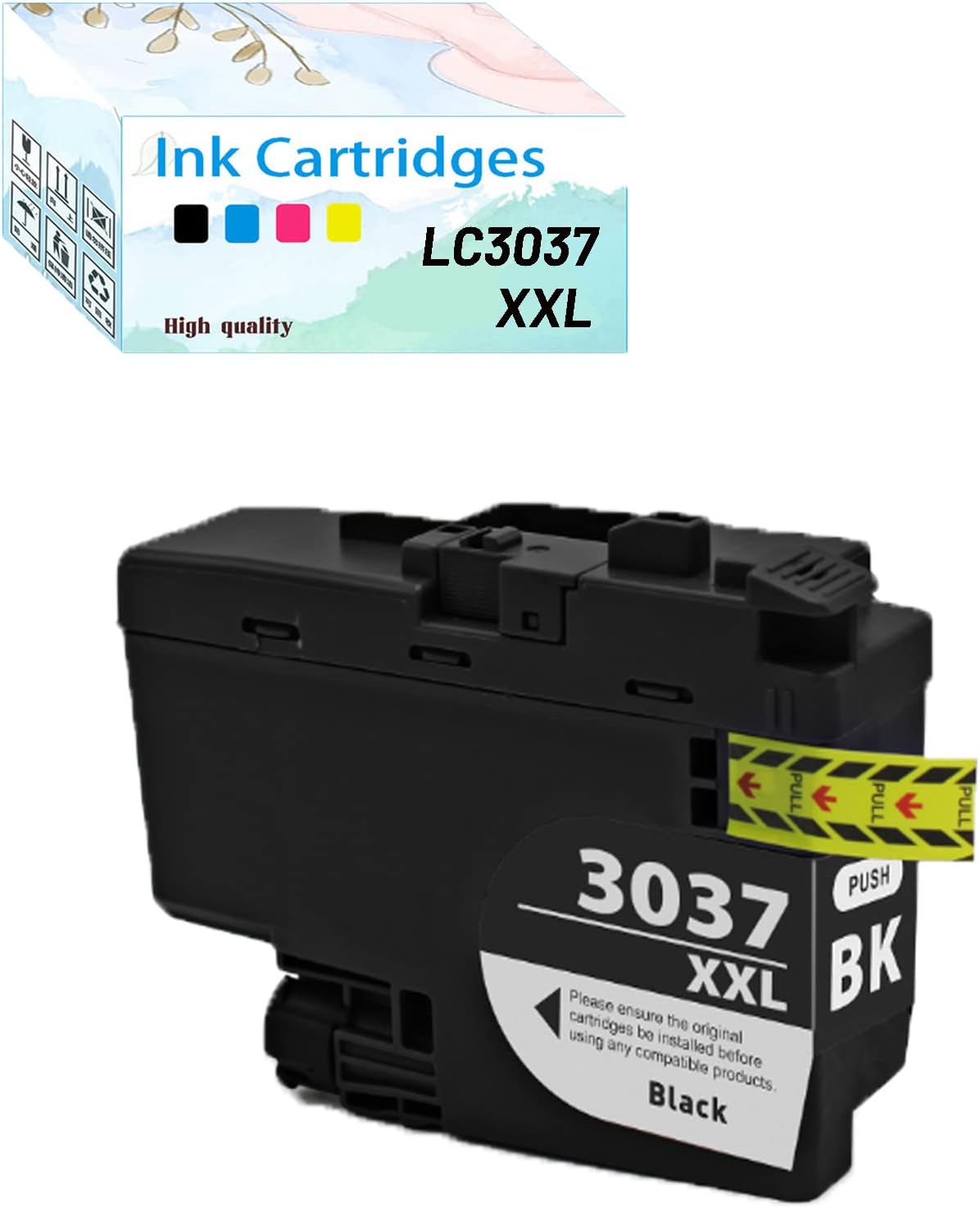 LC3037XXL – Cartuchos de tinta de repuesto para Brother compatible con impresoras MFC J5845DW J5945DW J6545DW J6945DW, 1 negro