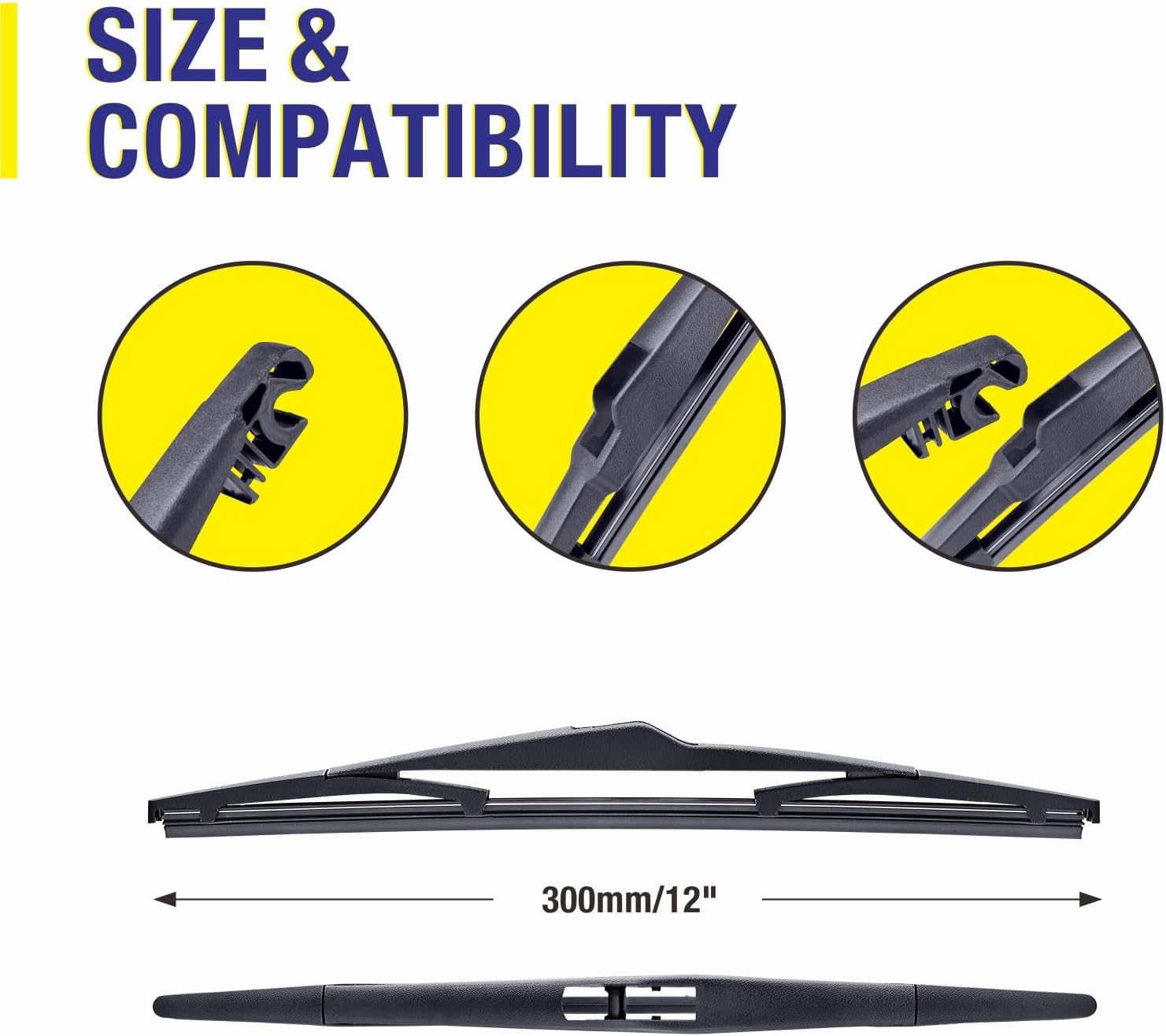 3 limpiaparabrisas de 24 pulgadas, 16 pulgadas, 12 pulgadas, repuesto para Hyundai Tucson 2015 2014 2013 2012 2011 2010 (juego de 3),