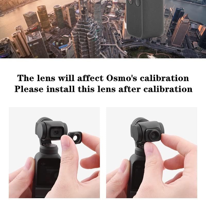 Lente de cámara gran angular magnética 2023 Filtro de lente de vidrio óptico para DJI Osmo Accesorios de bolsillo