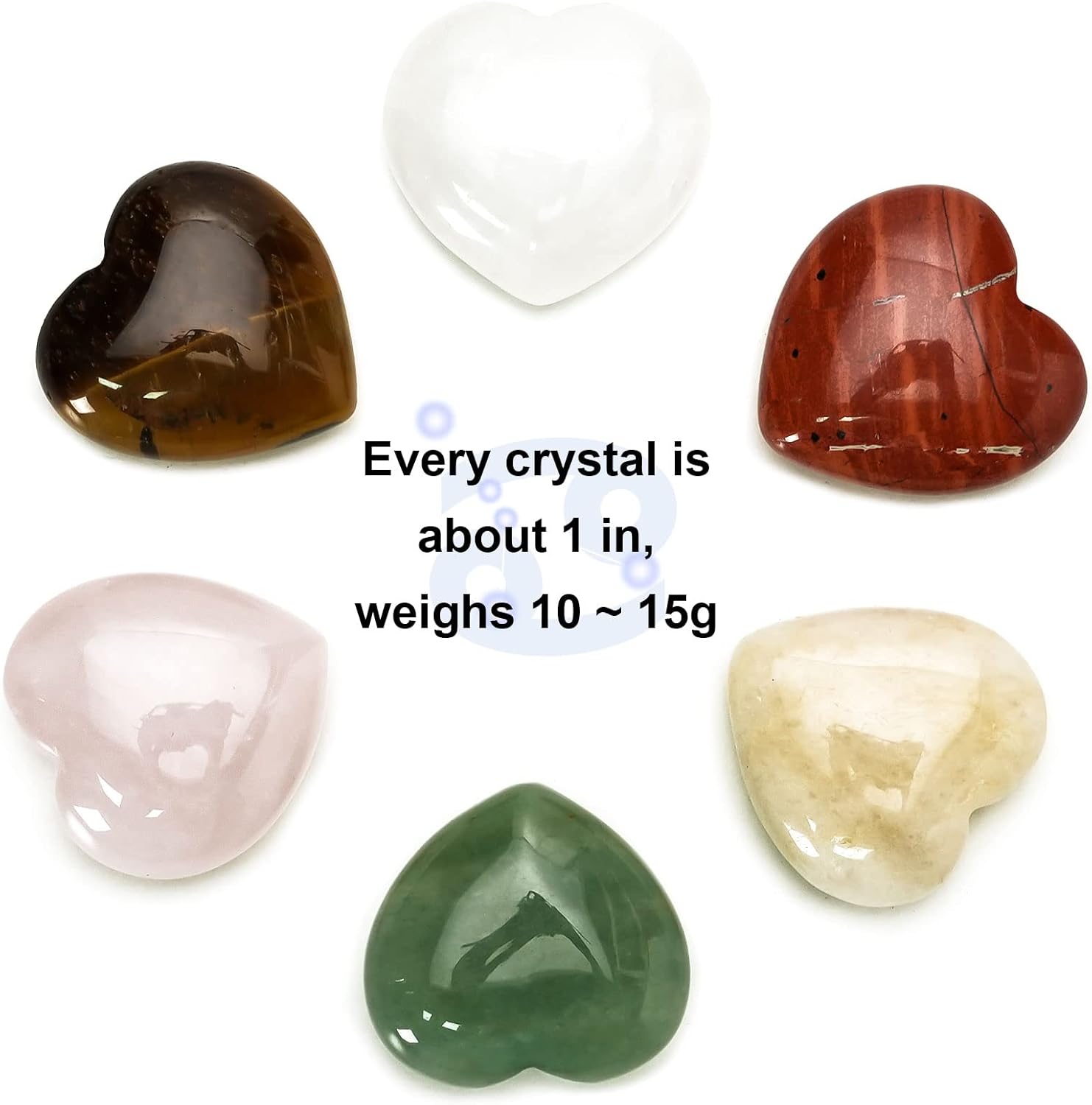 Consine Juego de caja de piedra de horóscopo, regalo de cristal en forma de corazón de Leo, piedras de amor del signo del zodiaco para piedras