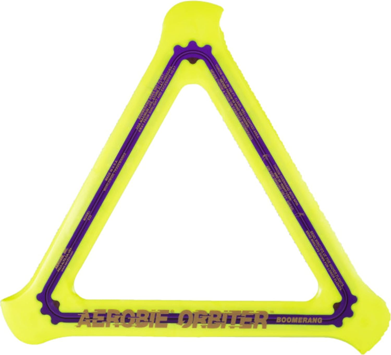 Aerobie Orbiter Bumerang de alto rendimiento, 11.5 pulgadas, amarillo