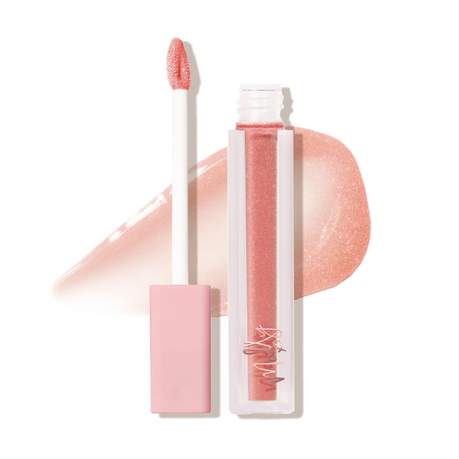 Mally Beauty Brillo de labios Positively Plump  Hidratante de alto brillo, ligero y cómodo de llevar, rosa bombeado