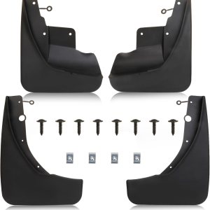 MITZONE Juego de 4 protectores contra salpicaduras compatibles con Jeep Grand Cherokee 2011-2022, juego de 4 piezas delanteras y traseras MITZONE Juego de 4 protectores contra salpicaduras compatibles con Jeep Grand Cherokee 2011-2022, juego de 4 piezas delanteras y traseras