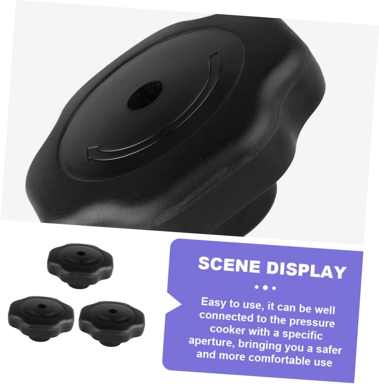 VILLCASE 4 piezas Accesorios para olla a presión, mango de tapa de olla, olla de arroz, vaporera, perillas de olla a presión, tapa de repuesto para