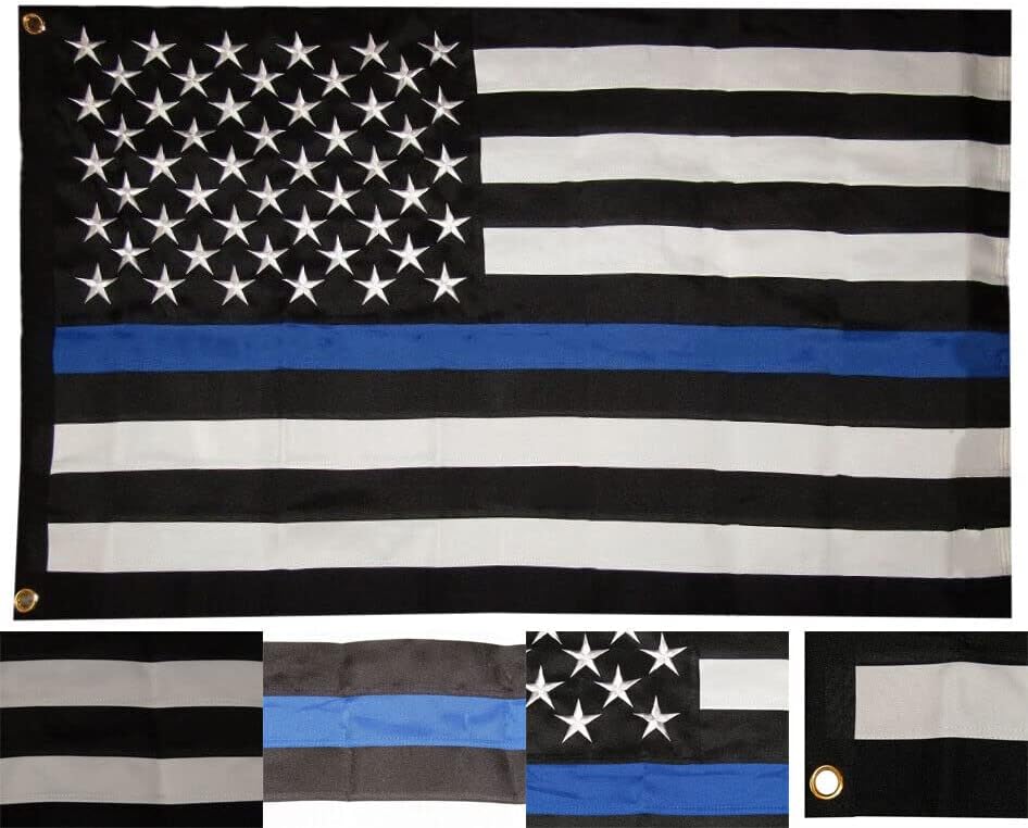 Premium 2.5×4 Embroidered USA Memorial 600D 2ply Nylon Flag 2.5’x4′ Grommets
