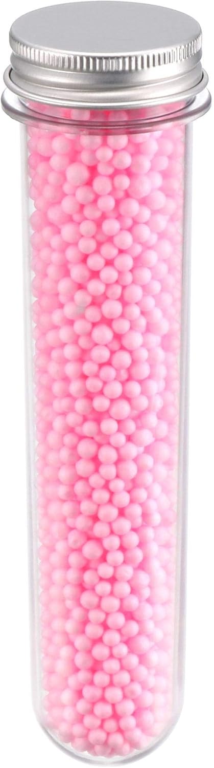 uxcell 1 paquete de bolas redondas de espuma de poliestireno rosa de 0.1 pulgadas para las artes, manualidades, decoraciones de fiesta, rellenos de