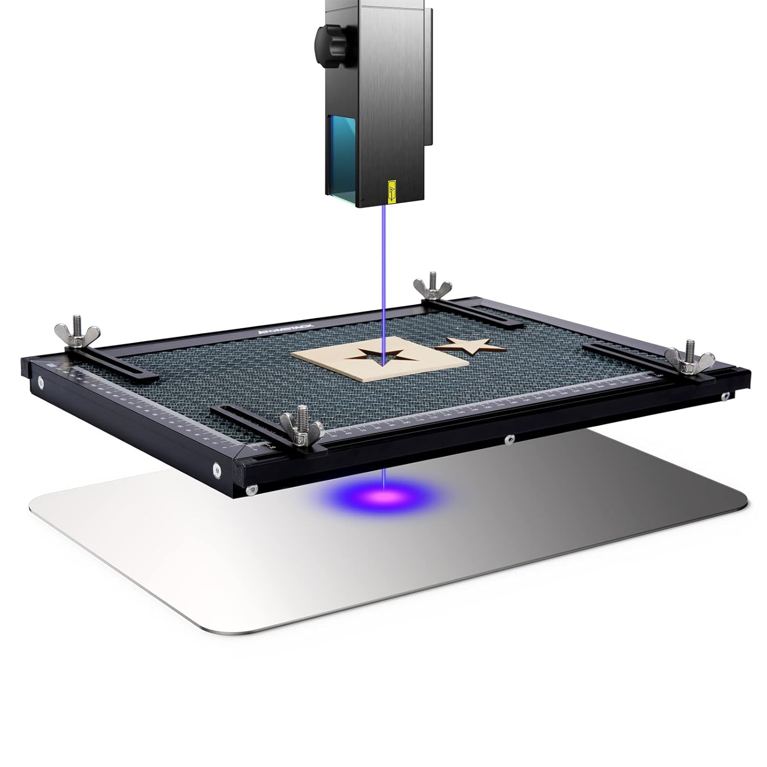 chitu systems Cama láser de panal de abeja de 19.685 x 19.685 x 0.866 in, mesa de trabajo de panal para grabador láser y máquina de corte, corte de