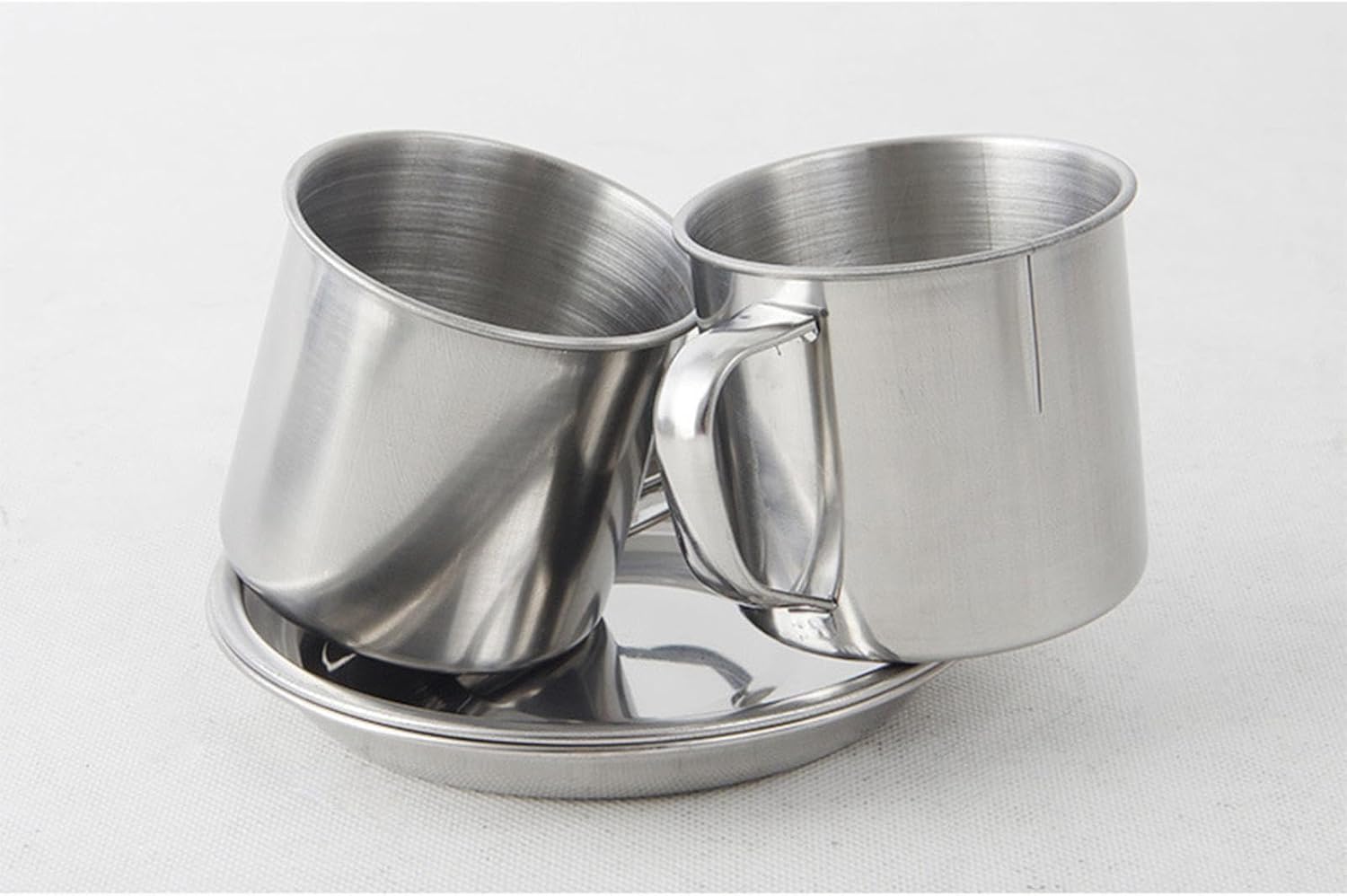 Amagogo Juego de 8 utensilios de cocina para camping, vajilla portátil, platos y tazas para exteriores, juego de cocina para picnic, viajes,