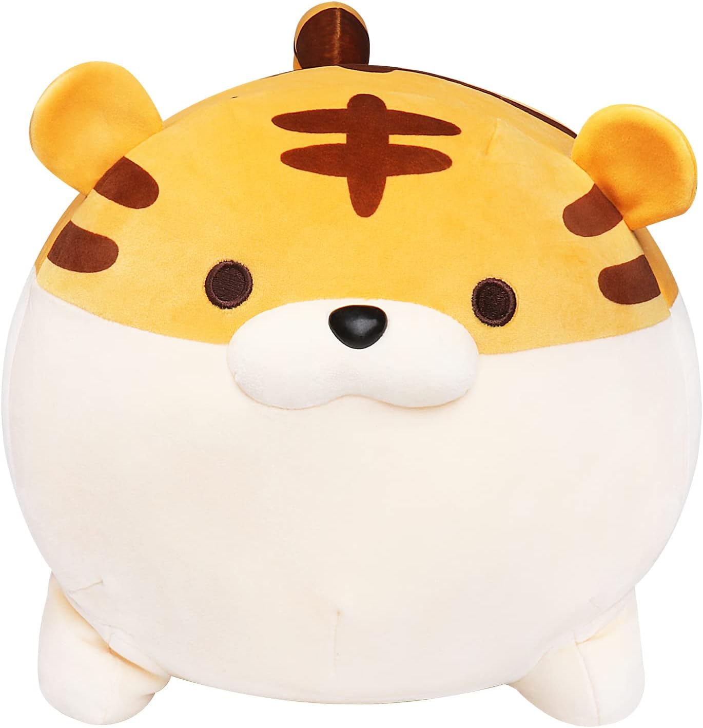 Auspicious beginning Almohada suave de peluche de tigre de anime Kawaii Tigers, regalo de peluche para adultos (19.6 pulgadas)