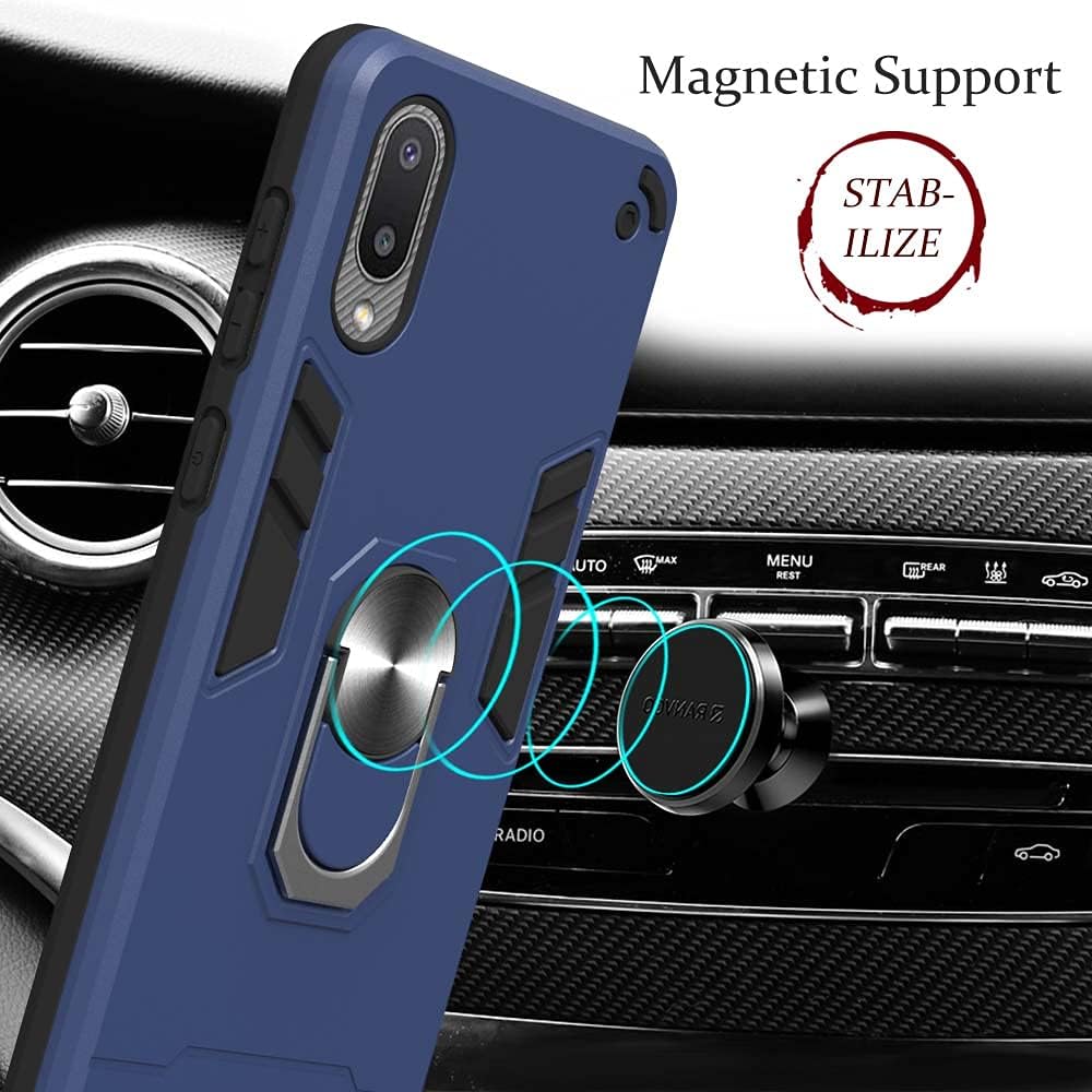 Funda compatible con Xiaomi Poco M5s 4G, anillo integrado con soporte magnético compatible con Redmi Note 10 4G  Note 10S 4G  Note 11 SE (India),