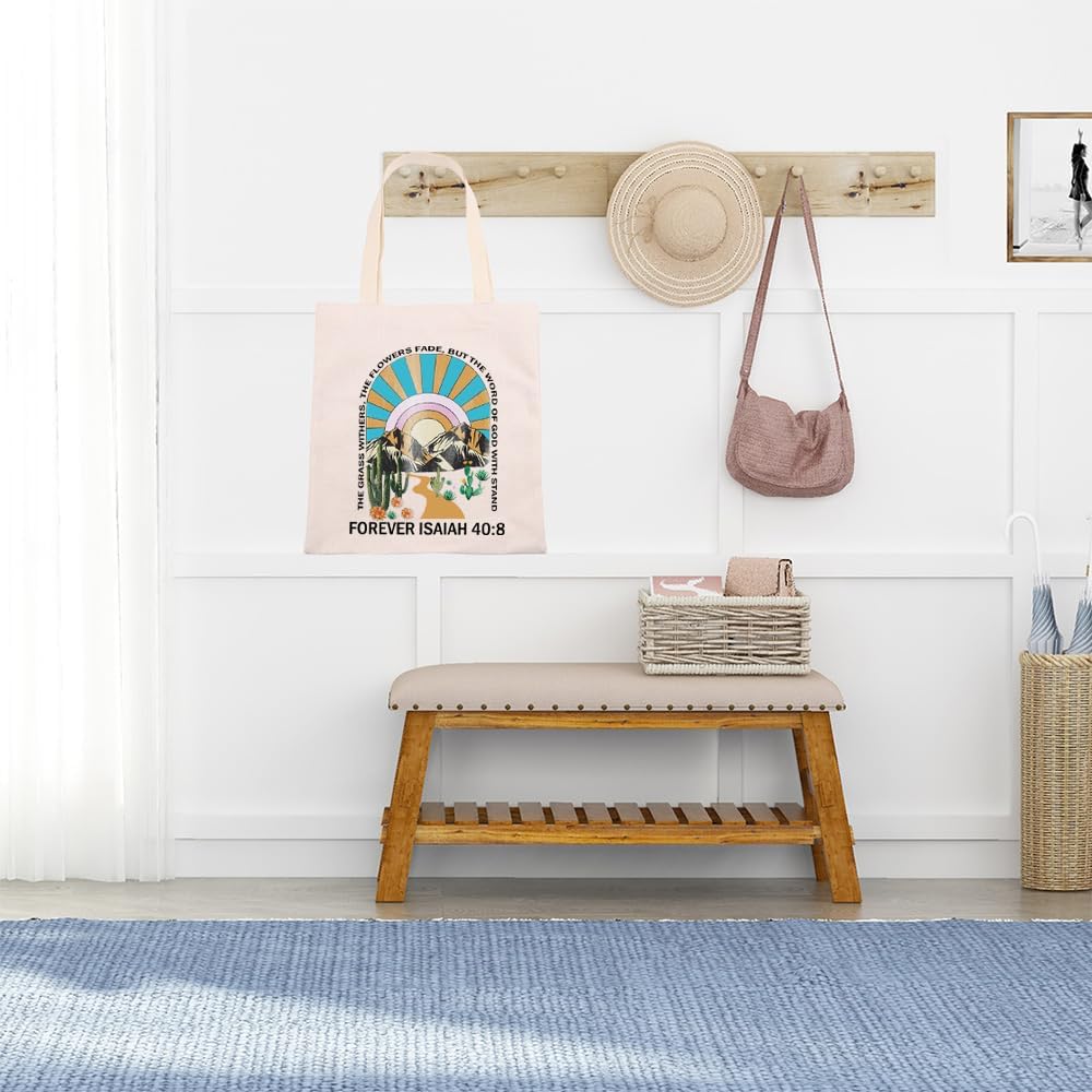 Bolsas de mano con versículo bíblico para mujer, regalos cristianos, bolsa de hombro de Jesús, regalos de bautismo religioso para cristianos ISAIAH