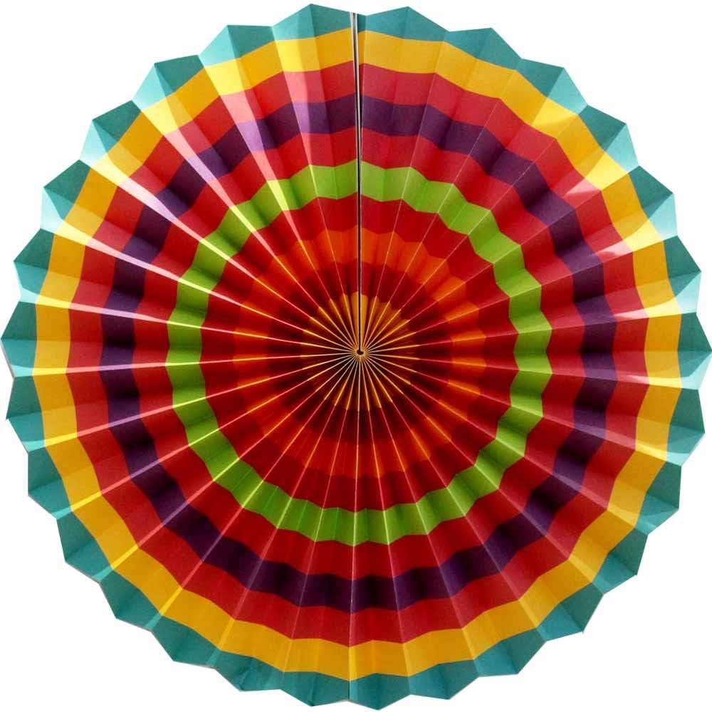 Abanicos de papel para celebraciónbodacumpleañoscarnavaldecoraciones de fiesta de bienvenida, arco iris, juego de 6