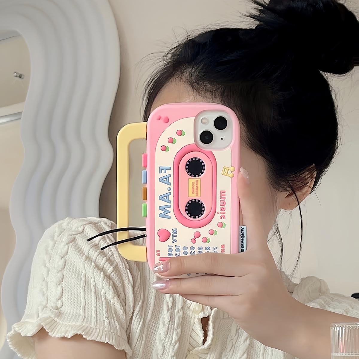 Funda para iPhone 14 Pro Max, fundas 3D Kawaii para teléfono, divertidas y lindas caricaturas retro, funda de silicona suave de gel contra caídas,