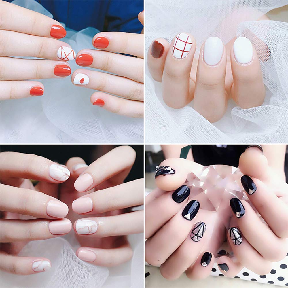 Cepillo de diseño de uñas de doble extremo, mango de diamantes de imitación, cepillo de uñas de gel UV, herramientas profesionales de arte de uñas, 1