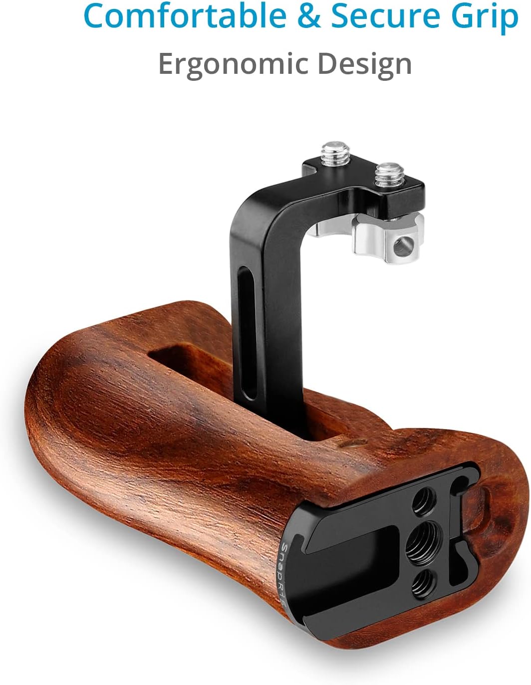 Proaim SnapRig – Mango lateral universal de madera (montaje de 14 de pulgada a 20) para cámara DSLR de tamaño pequeño a mediano  Diseño ajustable
