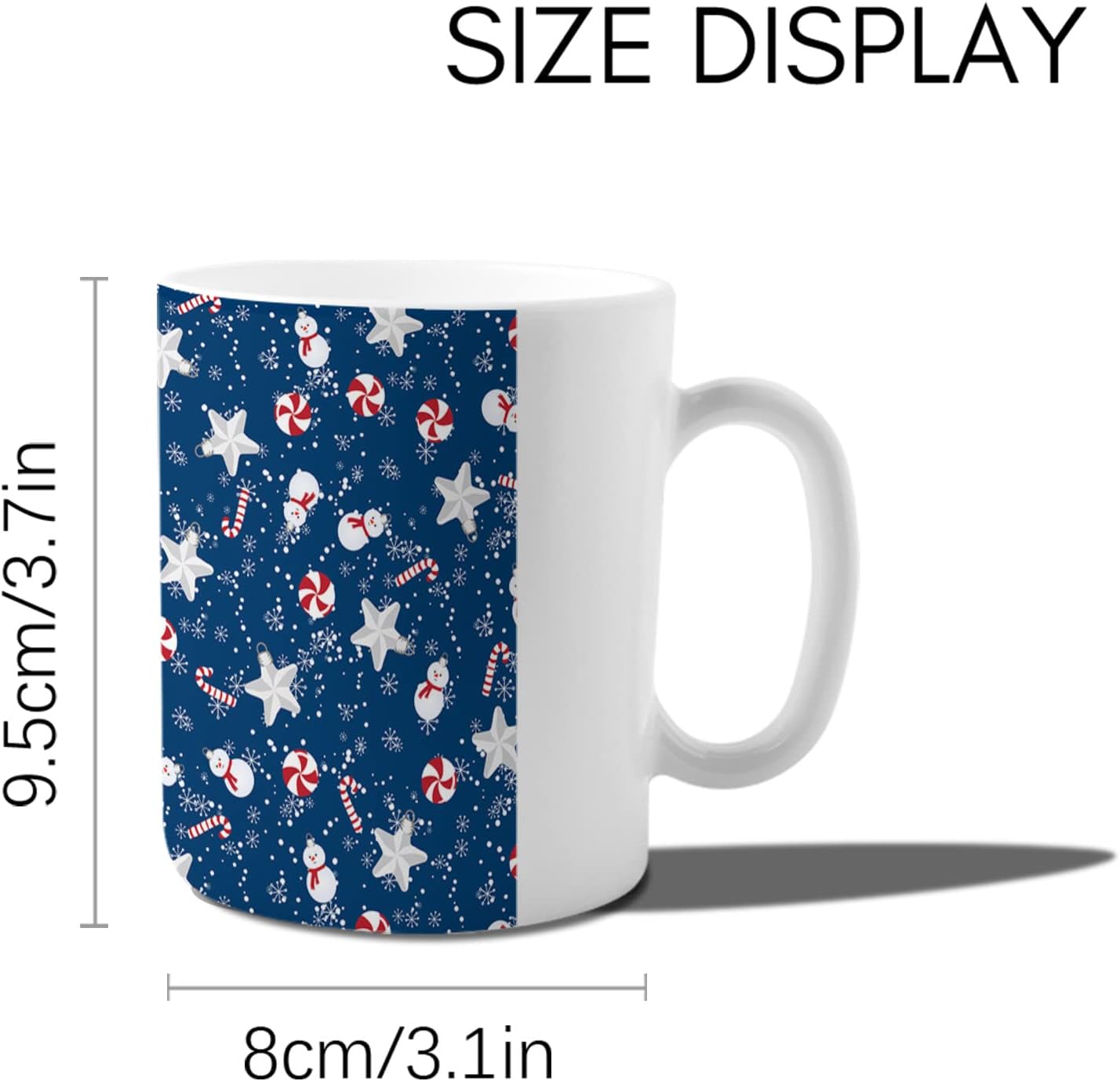 Taza de cerámica de 12 onzas para caféaguaté, taza de porcelana de Feliz Navidad e idea de regalo para el día de San Valentín, Acción de Gracias,