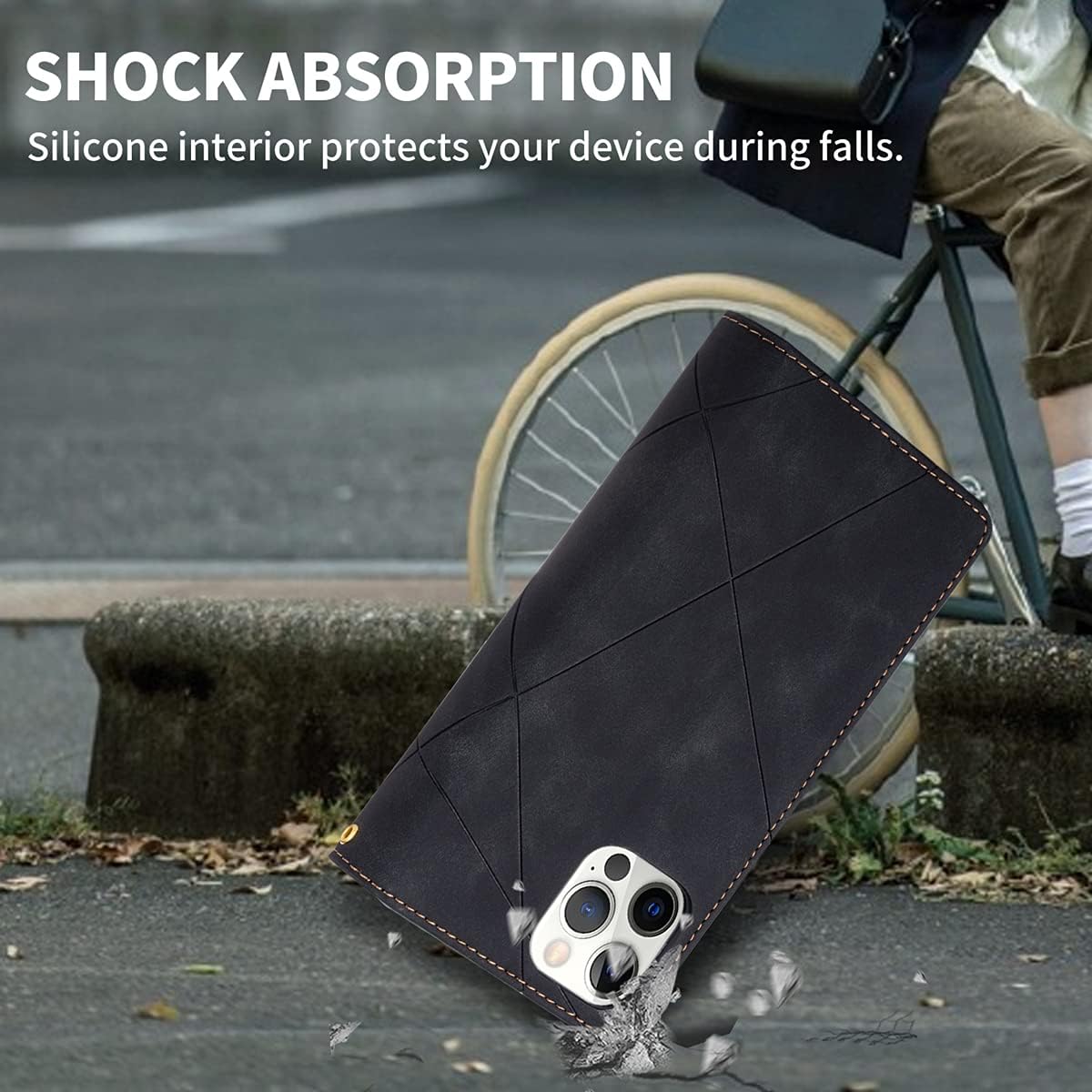 UEEBAI Funda tipo cartera para iPhone 7 Plus iPhone 8 Plus, funda vintage de piel sintética de alta calidad con ranuras para tarjetas, cierre