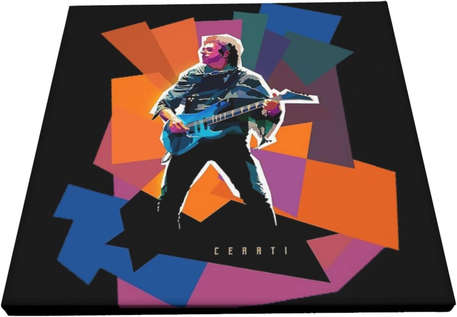 OBLUE Gustavo Singer Cerati – Póster artístico de pintura en lienzo para decoración de pared para baño, dormitorio, hogar, oficina, sin marco, 12 x