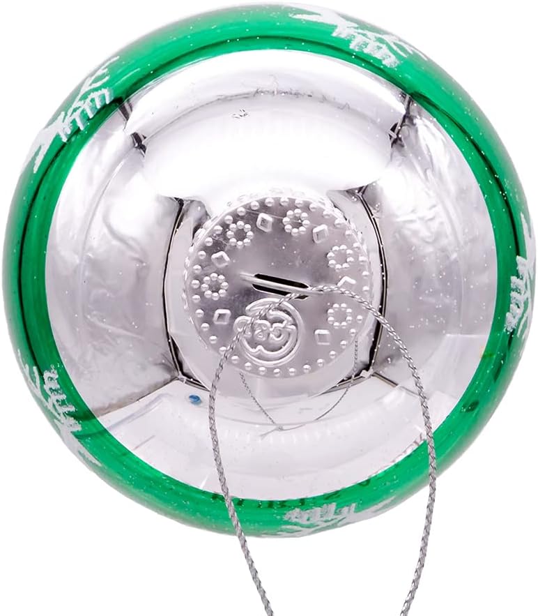 Adornos de bola de cristal de reno rojo y verde de 3.150 in, juego de 6 piezas