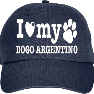 Press Fans – Gorra de béisbol con texto en inglés I Love My DOGO, estilo polo clásico, ajustable, color azul marino Press Fans – Gorra de béisbol con texto en inglés I Love My DOGO, estilo polo clásico, ajustable, color azul marino