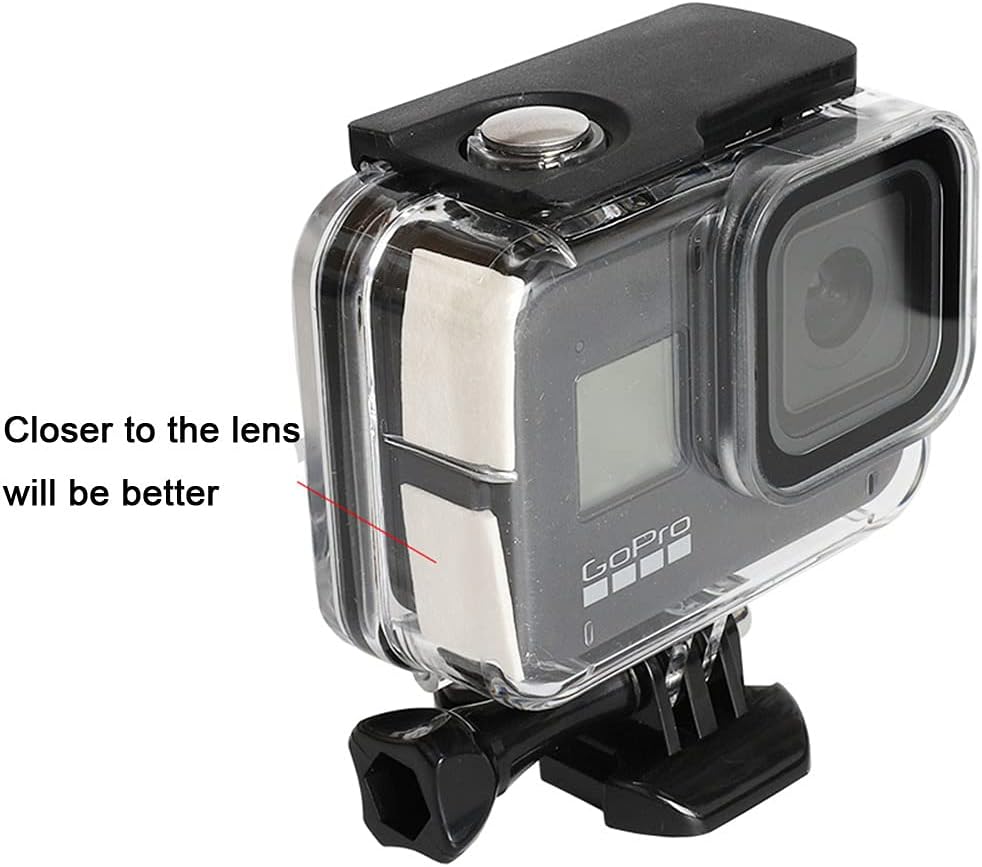 Insertos antivaho 30 piezas reutilizables absorbentes de humedad tiras de eliminación de humedad desempañador para Gopro Hero 11 negro 10 9 8 7 6 5