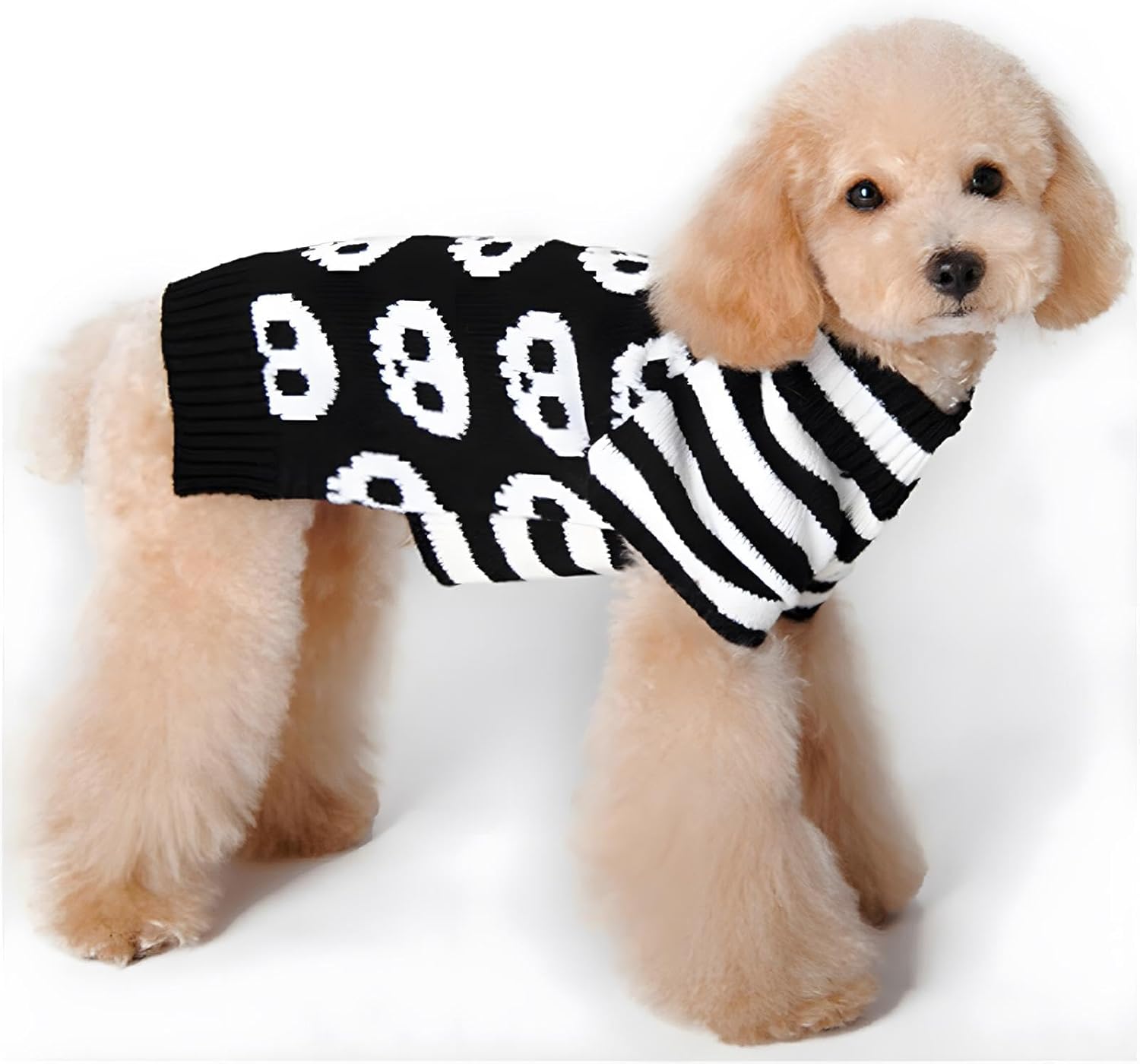 NACOCO Suéteres para mascotas, suéter de esqueleto, ropa para perros y gatos, ropa para mascotas, suéteres para perros pequeños (XS)