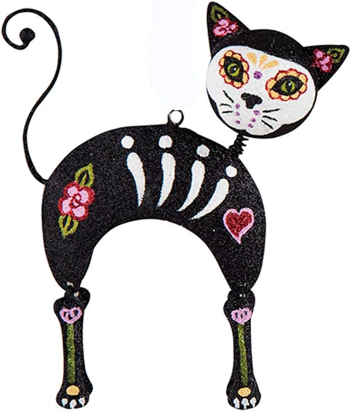 GALLERIE II Adorno de calavera de azúcar Dia De Muertos A3 Negro