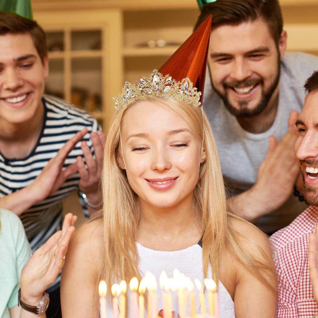 AOPRIE Apollo – Tiaras y coronas de piedra mágica para mujer, accesorios para el cabello de cristal para bodas, bailes, fiestas de cumpleaños,