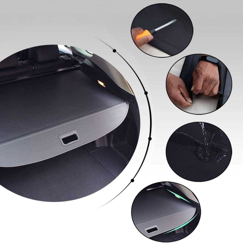 kaungka Funda protectora de carga compatible con Honda CRV 2023, resistente, color negro, protector de maletero retráctil (versión actualizada no