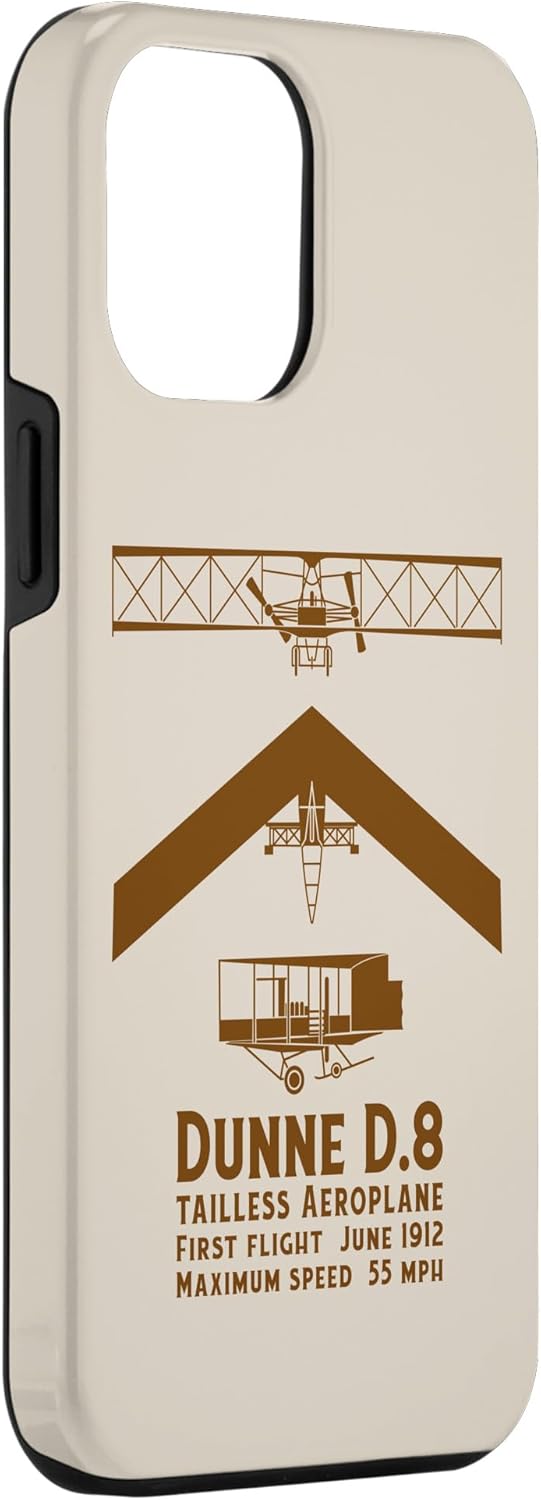 iPhone 13 Pro Max Dunne D.8 Tailless Biplane Infographic Case