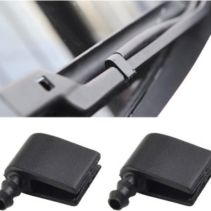 2 piezas de chorro de boquilla de brazo de limpiaparabrisas con manguera de líquido de 6.6 ft y 4 conectores de manguera, kit de repuesto para 2 piezas de chorro de boquilla de brazo de limpiaparabrisas con manguera de líquido de 6.6 ft y 4 conectores de manguera, kit de repuesto para