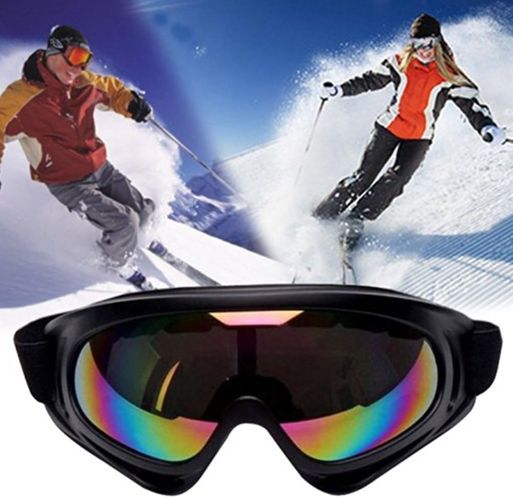 Minalo Protección UV Gafas de esquí deportes al aire libre CS Army Tactical Militar Gafas a prueba de viento moto de nieve bicicleta motocicleta