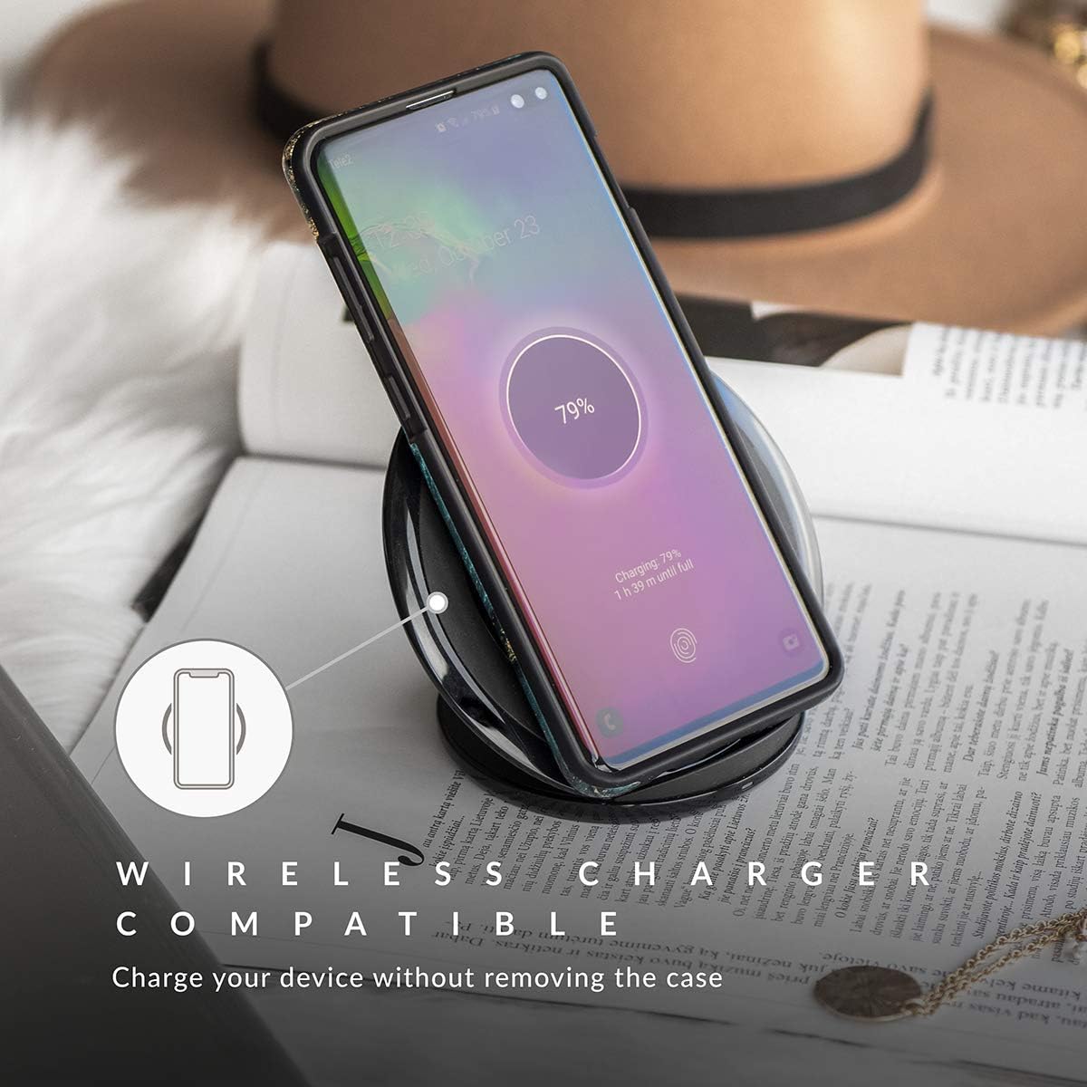 BURGA Funda para teléfono compatible con Samsung Galaxy S20 FE  Carcasa rígida híbrida de 2 capas + funda protectora de silicona  Mosaico de