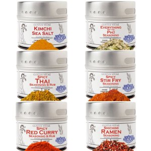 Asian Seasonings – Juego de regalo gourmet  Tastes of Asia  Mezcla de especias artesanales  Paquete de seis  Sin OMG, todo natural, lote pequeño Asian Seasonings – Juego de regalo gourmet  Tastes of Asia  Mezcla de especias artesanales  Paquete de seis  Sin OMG, todo natural, lote pequeño