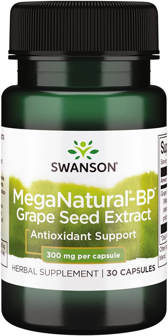 Swanson Meganatural-Bp Extracto de semilla de uva 300 miligramos 30 cápsulas